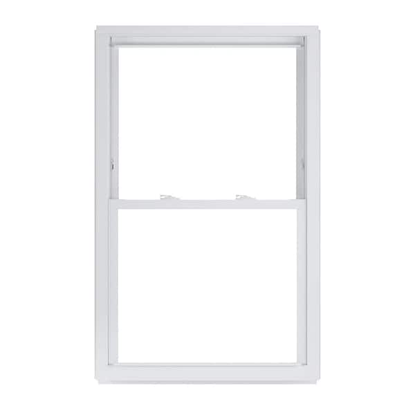 American Craftsman 31.75 in. x 53.25 in. 50 Series Low-E Argon Glass Double Hung White Vinyl Replacement Window, Screen Incl