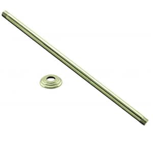 1/2 in. IPS x 36 in. Round Ceiling Mount Shower Arm with Flange, Polished Brass