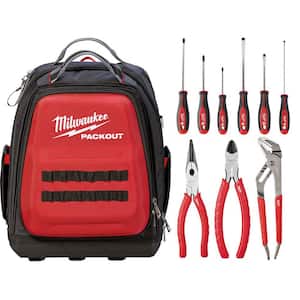 15 in. PACKOUT Tool Backpack with 9-Piece Tool Set