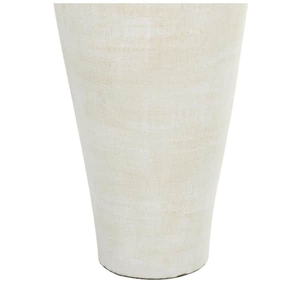 Litton Lane White Tall Amphora Floor Ceramic Decorative Vase
