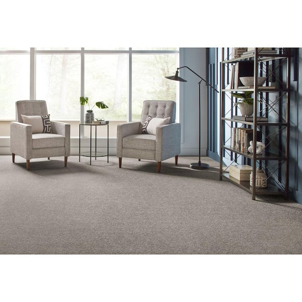 Gemini I - City Loft - Gray 38 oz. Polyester Texture Installed Carpet