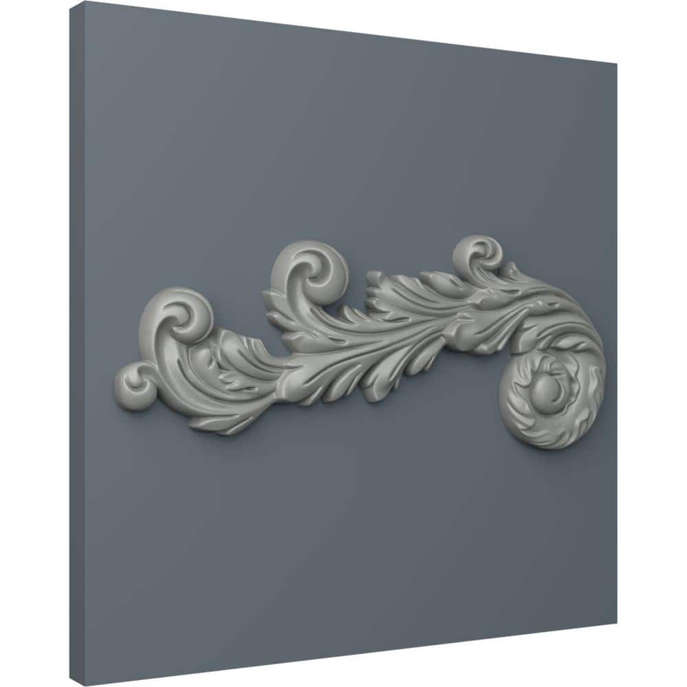 Edinburgh 7'' White Primed Polyurethane Scroll Onlay