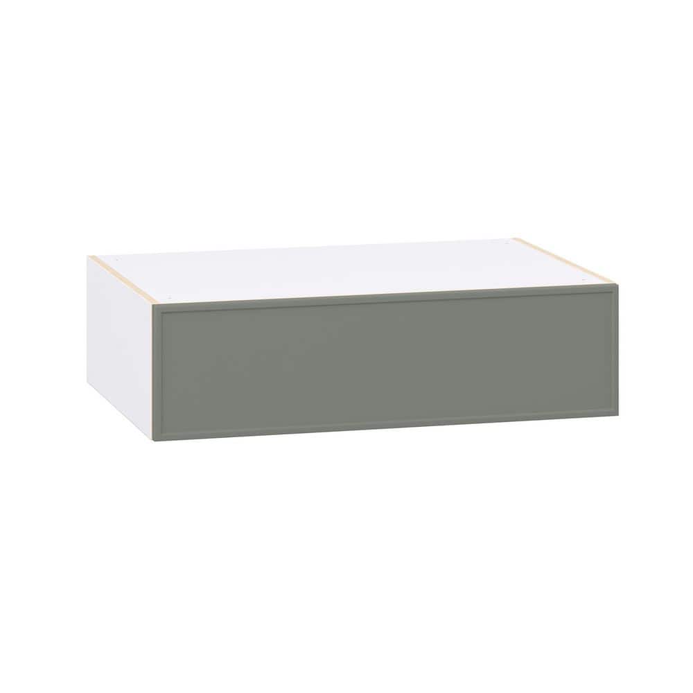 Fairview 36 in. W x 24 in.D x 10 in.H Assembled Slim Shaker Specialty Wall Kitchen Cabinet in Moss Green w/ Lift Up Door price history on PriceWatchPro