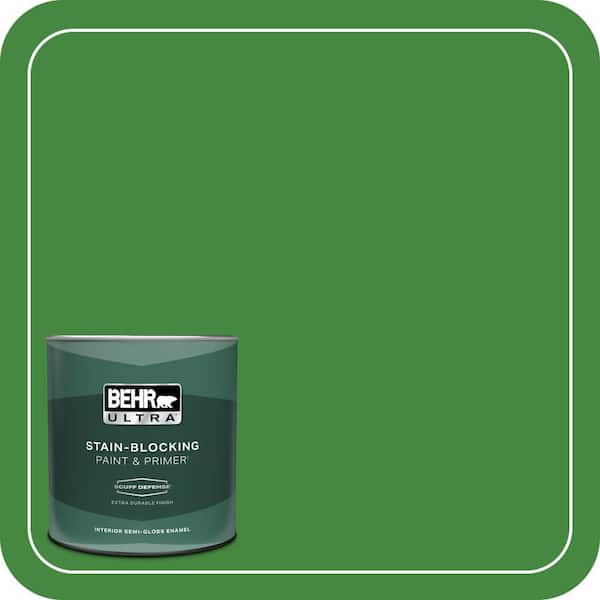BEHR ULTRA 1 qt. #T12-9 Level Up Extra Durable Semi-Gloss Enamel Interior Paint & Primer