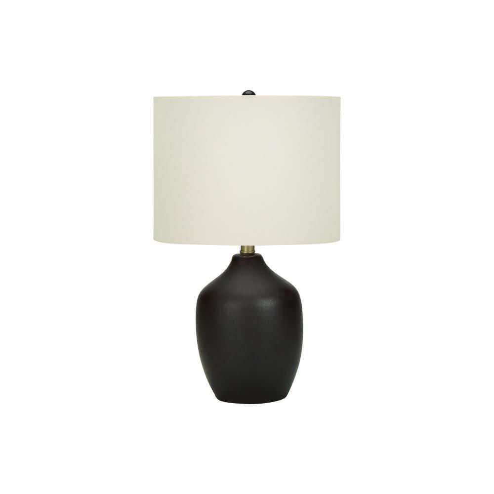 21.50 in. Ivory Transitional Integrated LED Standard Table Lamp with Ivory Linen Shade and price history on PriceWatchPro