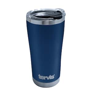 Navy Powder Coat 20 oz. Stainless Steel Travel Mugs Tumbler with Lid