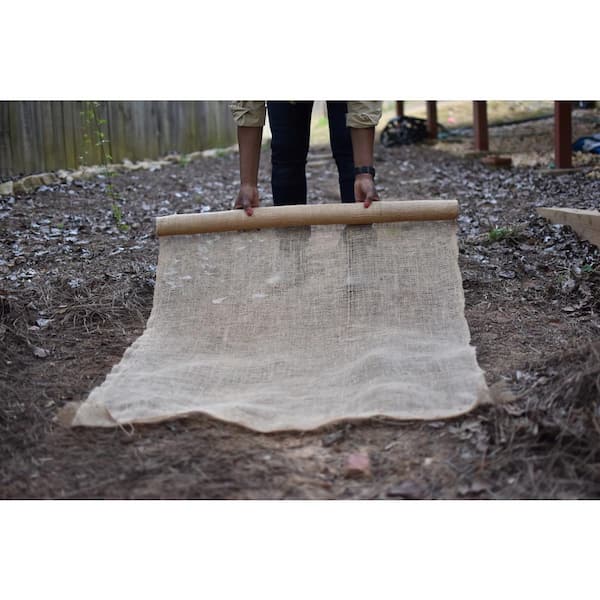 Vigoro 3 ft. x 24 ft. 100% Natural Burlap Landscape Fabric (4-Pack