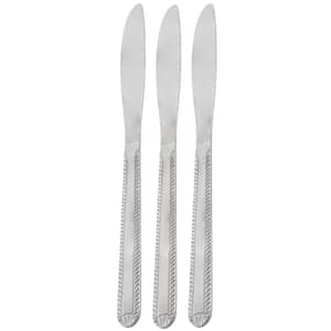 Tustin 3 Piece Stainless Steel Dinner Knife Flatware Set in Silver
