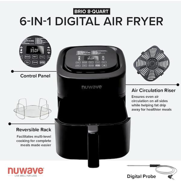 Renewed Nuwave Brio 3-quart Digital Air Fryer