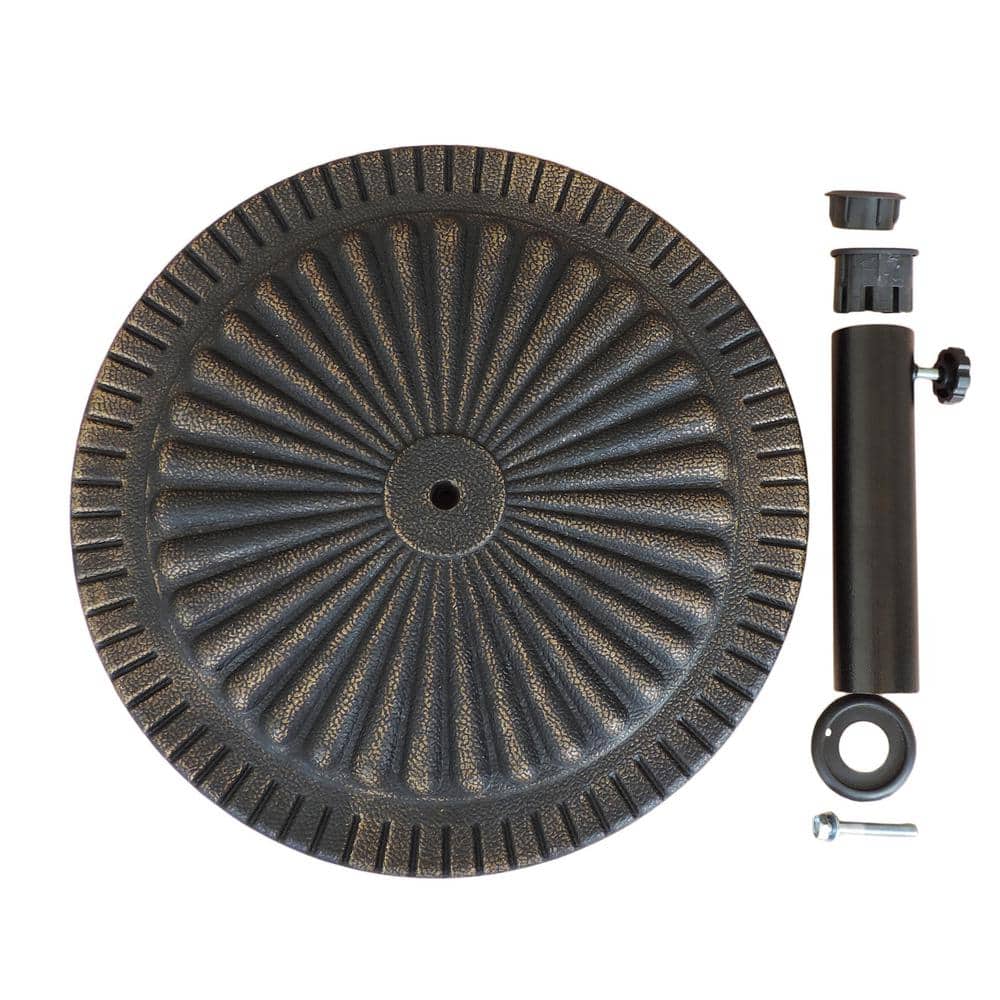 Bronze Textured Metal 31-lb Classic Patio Umbrella Base