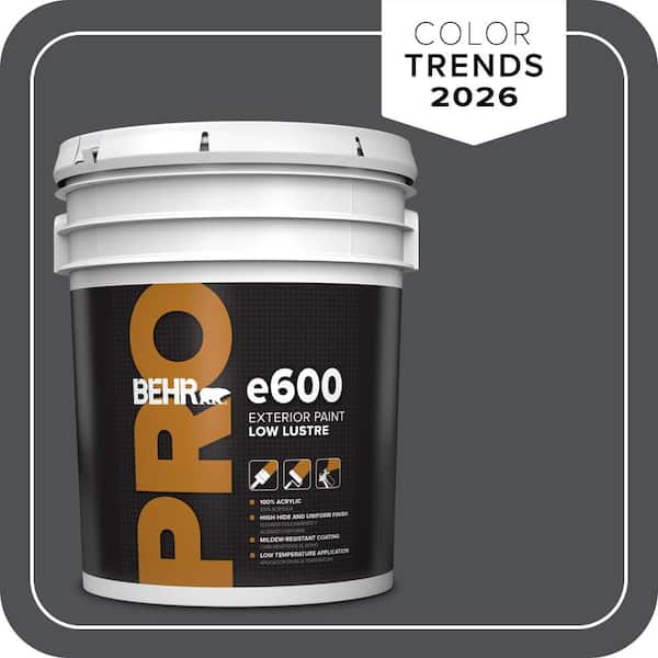 BEHR PRO 5 gal. #PPU18-01 Cracked Pepper Low Luster Exterior Paint