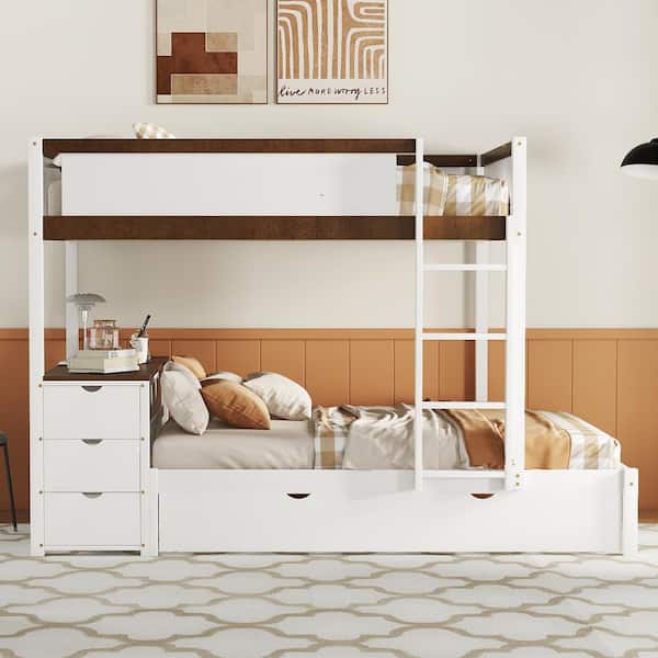 built in full size bunk beds