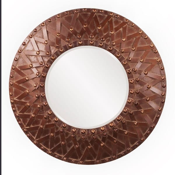 Unbranded 32 in. x 32 in. Wood Framed Mirror-DISCONTINUED