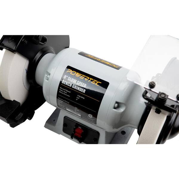 POWERTEC 8 in. Slow Speed Bench Grinder 
