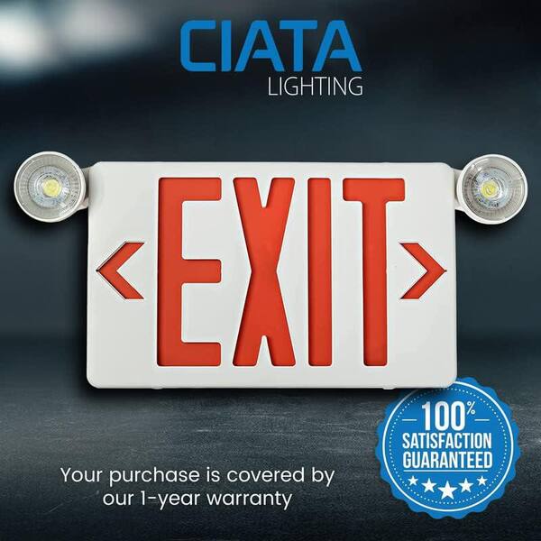 CIATA 75-Watt Equivalent Integrated LED Emergency Lights with 3.6-Volt  Battery Backup (2-Pack) 60418L - The Home Depot