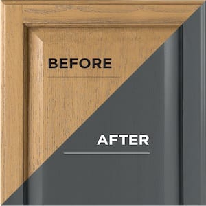 1 qt. Satin Charcoal Interior Cabinet Paint Kit