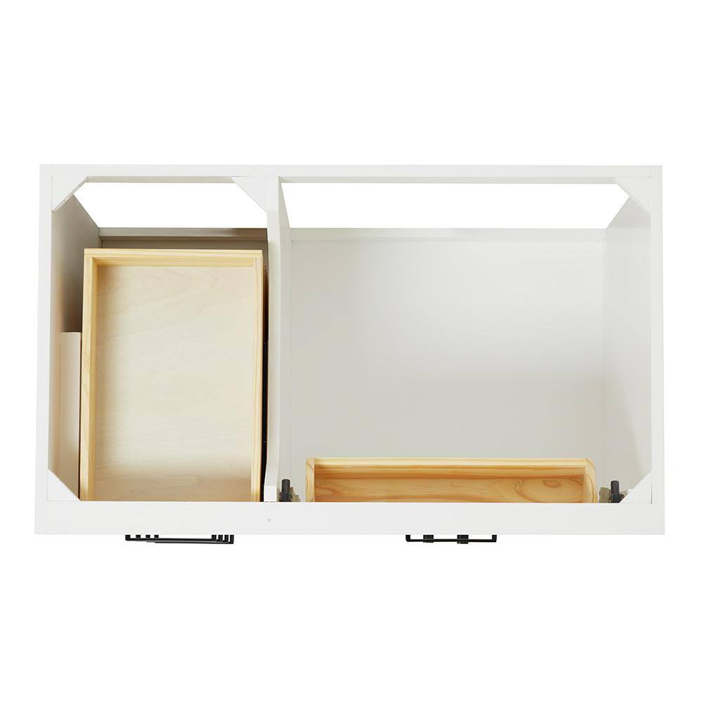 Ariel White 37" Single Basin Vanity with Marble Top