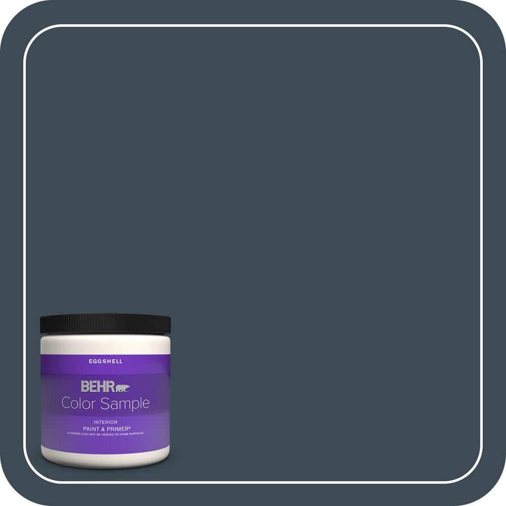 8 oz. #QE-56 Club Navy Eggshell Enamel Interior Paint & Primer Color Sample price history on PriceWatchPro