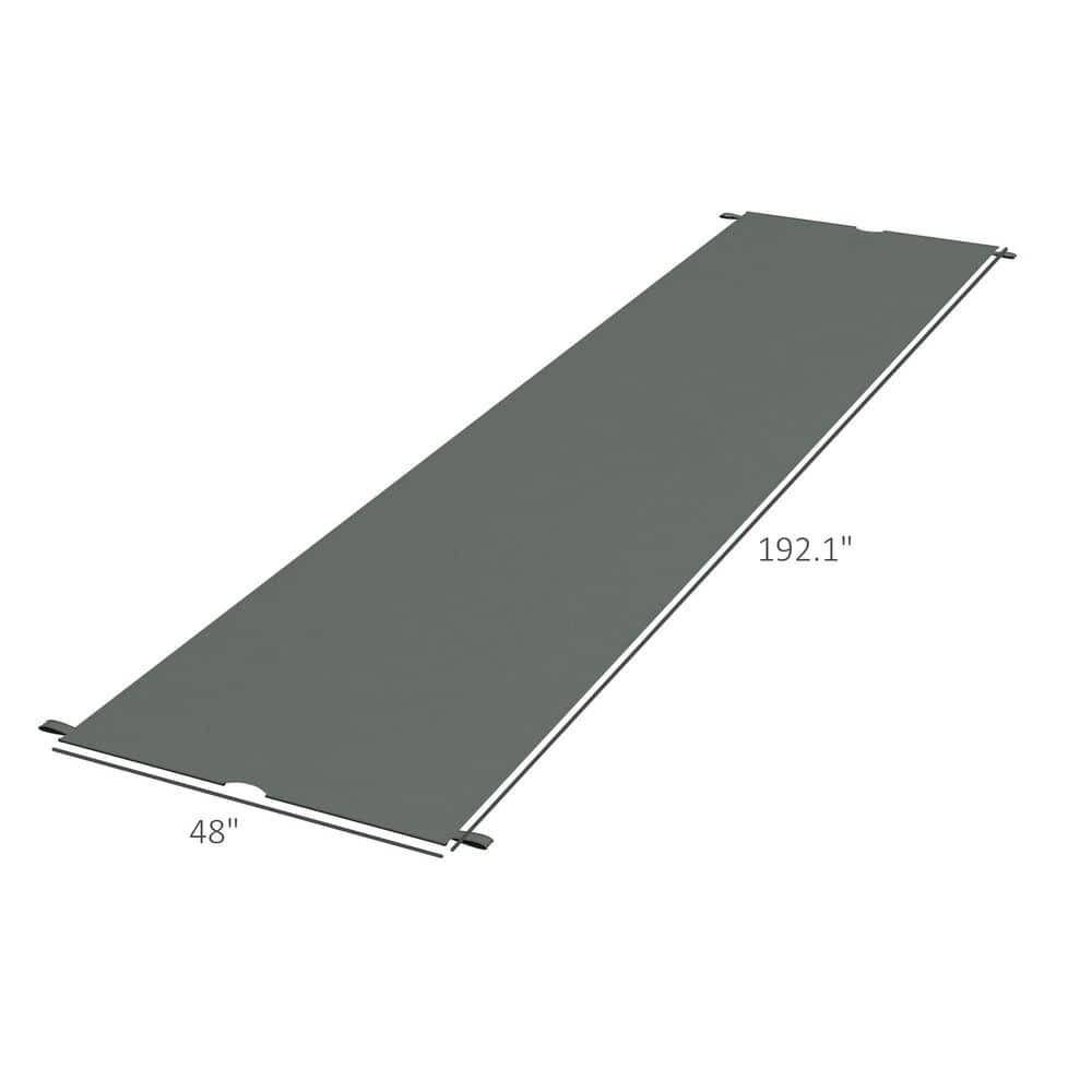 Dark Gray UV Protection Polyester Pergola Canopy Replacement