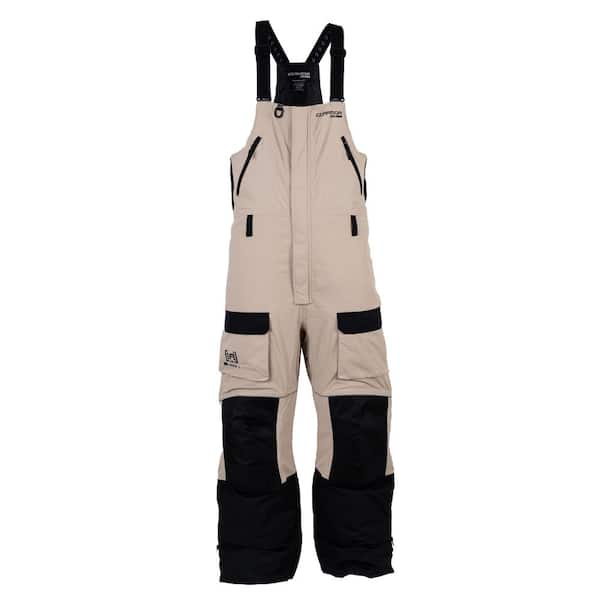 Clam Ice Armor Rise Float Bib Large Doe Skin/Black, Folds of Honor
