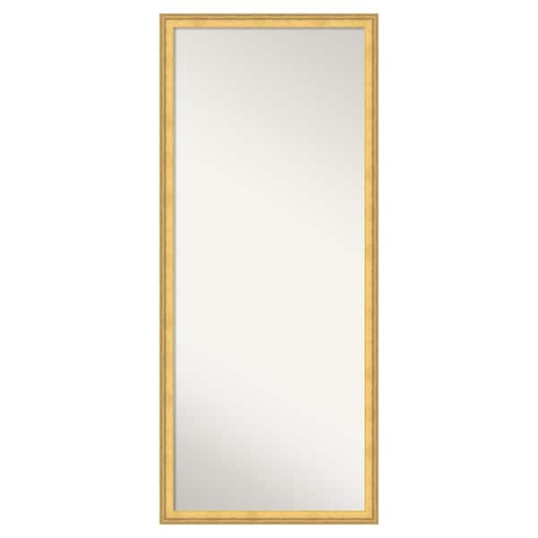 Owen Gold 27 in. W x 63 in. H Non-Beveled Traditional Rectangle Wood Framed Full Length Floor Leaner Mirror