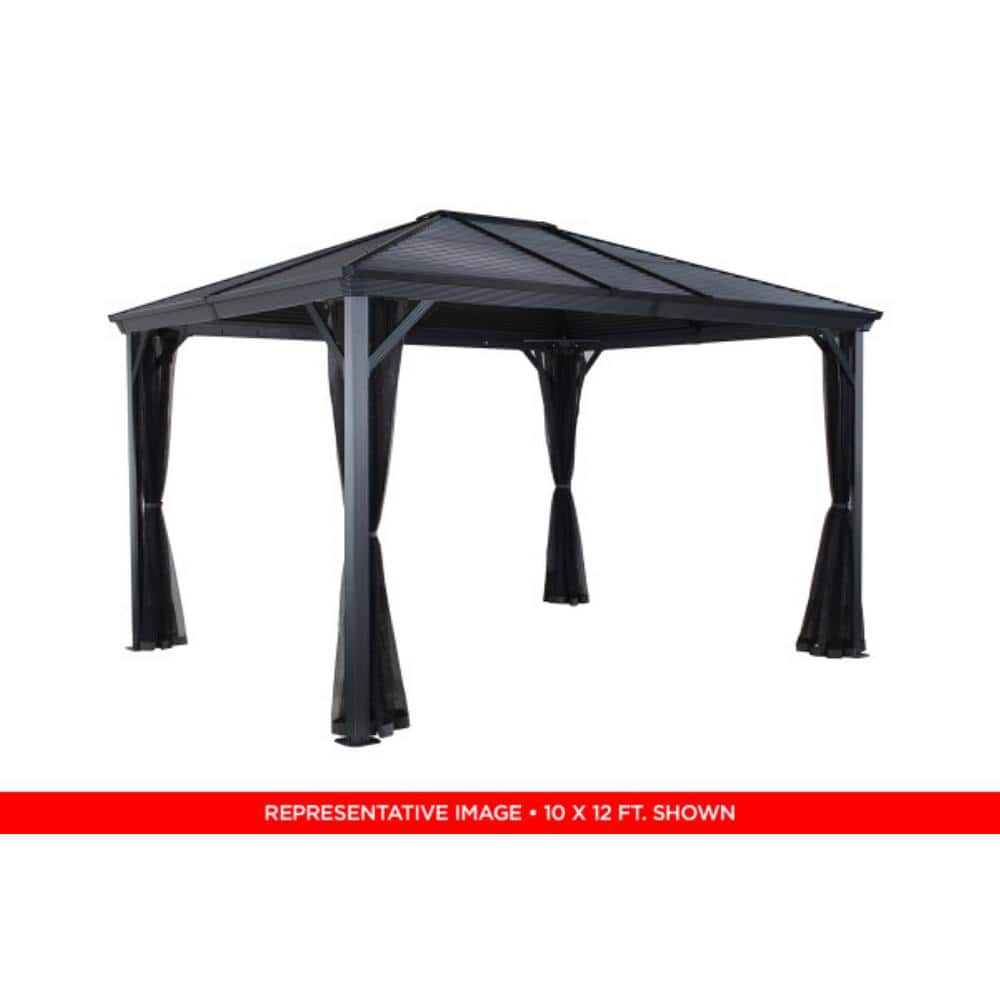 Ventura #93D Gazebo 10 ft. x 10 ft. Steel Roof