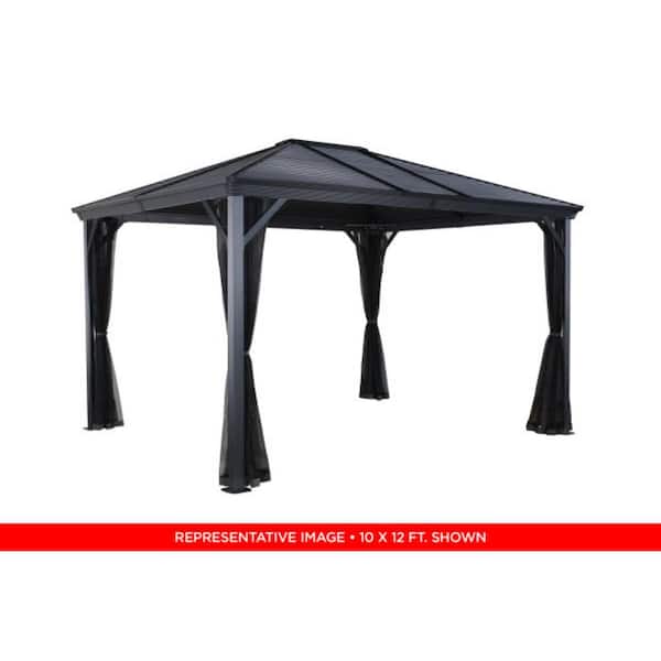 Unbranded Ventura #93D Gazebo 10 ft. x 10 ft. Steel Roof
