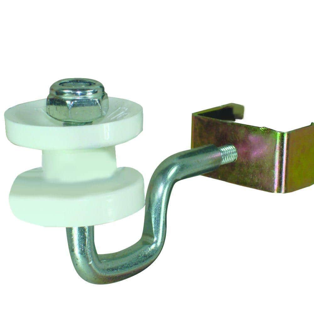 White T-Post Corner Polyrope Insulator (4-Pack)