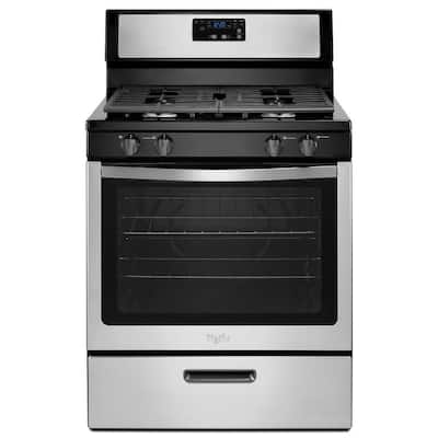 5.1 cu. ft. Gas Range with Under-Oven Broiler in Stainless Steel