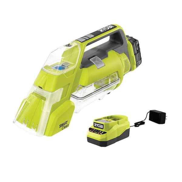 RYOBI ONE+ 18V Cordless SWIFTClean Spot Cleaner Kit with 2.0 Ah Battery and Charger