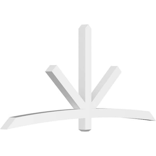 Ekena Millwork Alberta 96 in. W x 44 in. H x 4 in. D Signature Polyurethane Bracket
