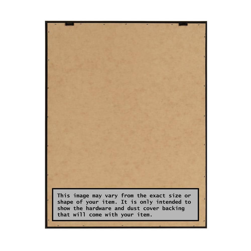 Springtime II Warm Botanical Canvas Wall Art with Light Brown Frame