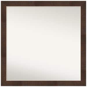 Wildwood Brown Narrow 29.25 in. W x 29.25 in. H Non-Beveled Bathroom Wall Mirror in Brown