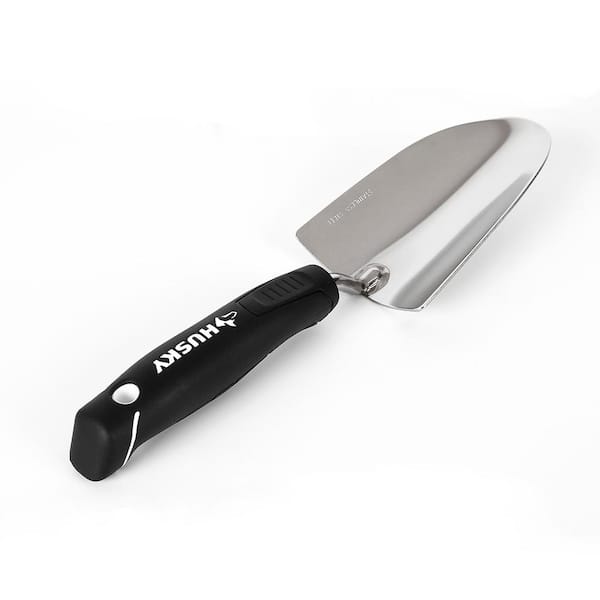 6.2 in. Double Grip Injection Handle Stainless Steel Garden Trowel