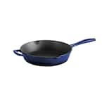 Gourmet 10 in. Enameled Cast Iron Skillet in Gradated Cobalt