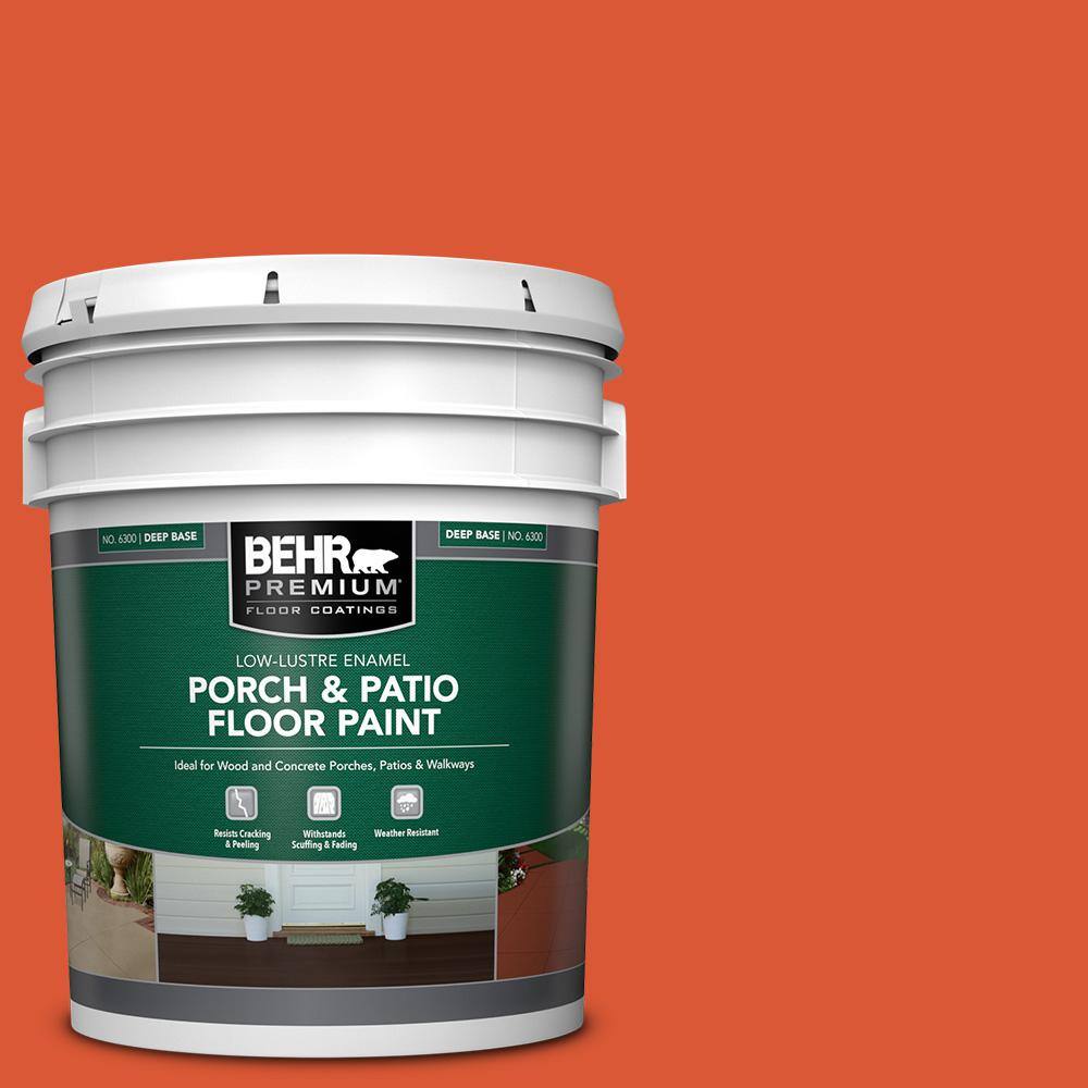 5 gal. #P190-7 Inferno Low-Lustre Enamel Interior/Exterior Porch and Patio Floor Paint price history on PriceWatchPro