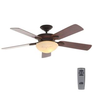 San Lorenzo 52 in. Indoor Rustic Ceiling Fan with Light Kit and Remote Control