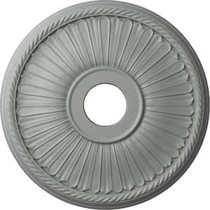 20-1/8" x 3-7/8" ID x 1-7/8" Berkshire Urethane Ceiling Medallion (Fits Canopies upto 6-3/8"), Primed White