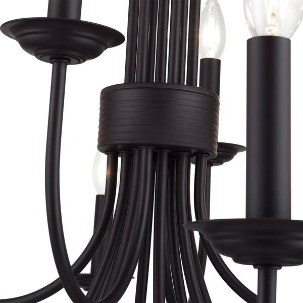 Livex Lighting Estate 12-Light Brone Chandelier 42680-07