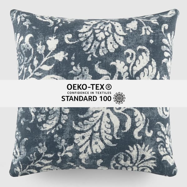 Stone Gray Basket Weave Accentthrow Pillow