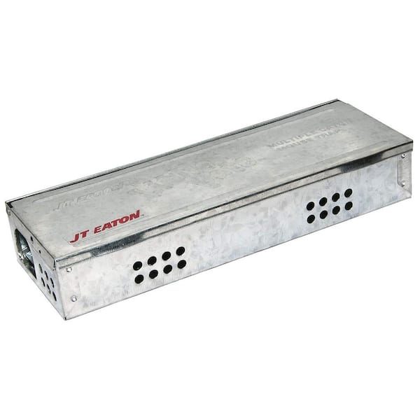 JT Eaton Little Pete Extra Narrow Multi Catch Mouse Trap with Solid Steel Lid (12-Pack)