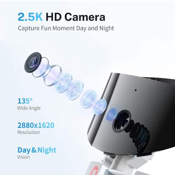 Enabot ROLA PetPal 2. 5K Camera Robot: Movable WiFi QHD Cam Indoor