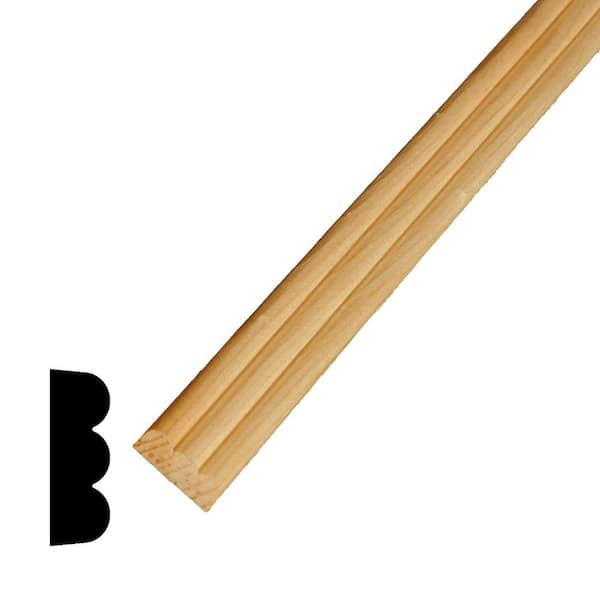 1/4 in. D x 3/4 in. W x 96 in. L Pine Wood Screen Moulding Pack (16-Pack)