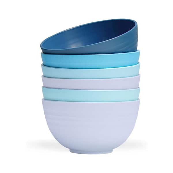 24 oz. Beige Wheat Straw Fiber Bowls Beige Kitchen Microwave Dishwasher Safe Unbreakable Cereal Soup Salad (Set of 6)