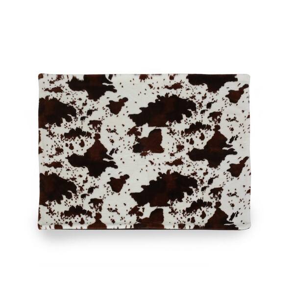 Noble House Westhaven Cotton and Beige Faux Fur Throw Blanket