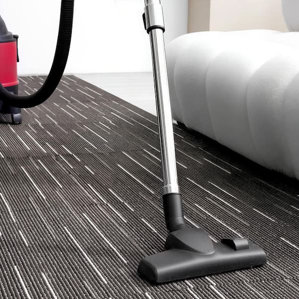 Carpet Rug Brown 24 in. x 24 in. L Adhesive Carpet Tile Square 96 sq. ft. Detachable Soft Plush Padded 24-Pack