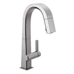 Delta Cassidy Single Handle Channel Vessel Bathroom Faucet, Stainless