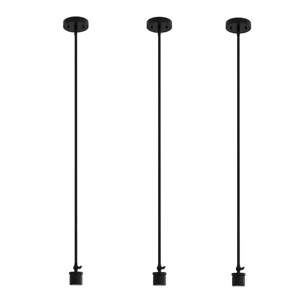 1-Light Black Pendant Light Accessories Fixture