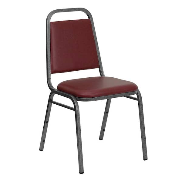 Carnegy Avenue Vinyl Stackable Chair in Brown