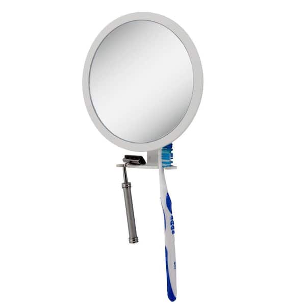 Zadro 7 in. x 9 in. 5X-1X Adjustable Magnification Fogless Mirror in White